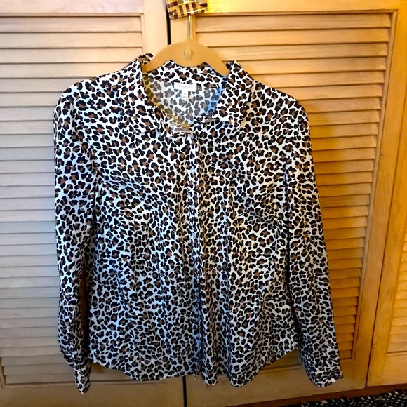 Talbots Tops - Talbots leopard print shirt. Never been worn.